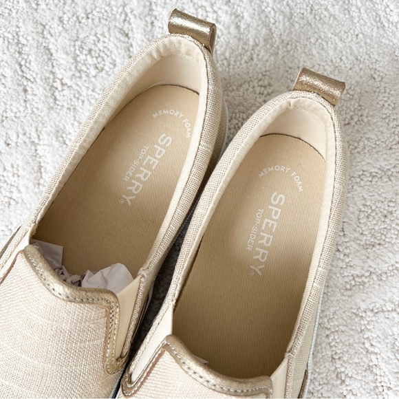 NWT Sperry Women’s Creat Twin Gore Ivory Slip Ons - 7.5 - Picture 12 of 16
